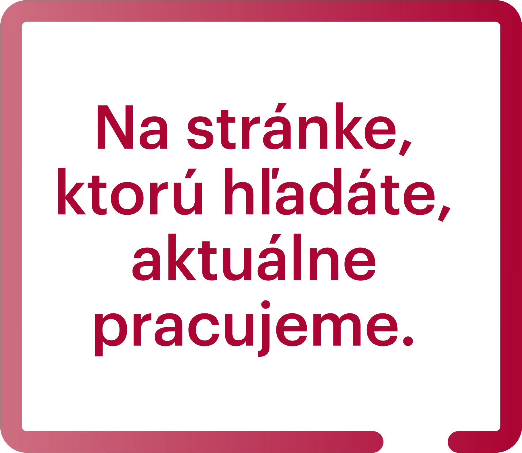 Malý štvorec obsahujúci text